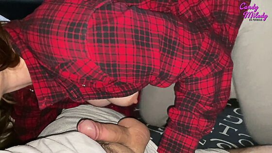 pretty face accidentally cum in throat