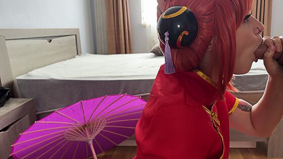 blowjob anime kagura