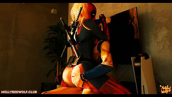 cosplay batman vs deadpool