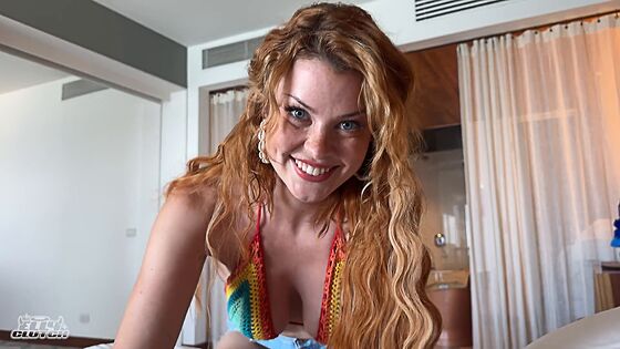 big tit redhead pov bumpy business with bridgette b big tits boss