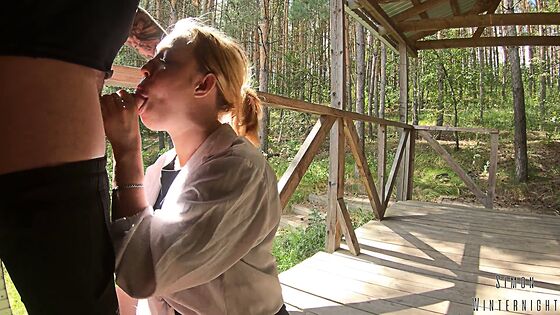 outdoor public sex husband films amateur wife giving blowjob to another man xv hub