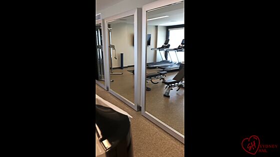 milf mom big ass and boobs gym