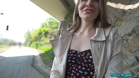 small boobs public agent female